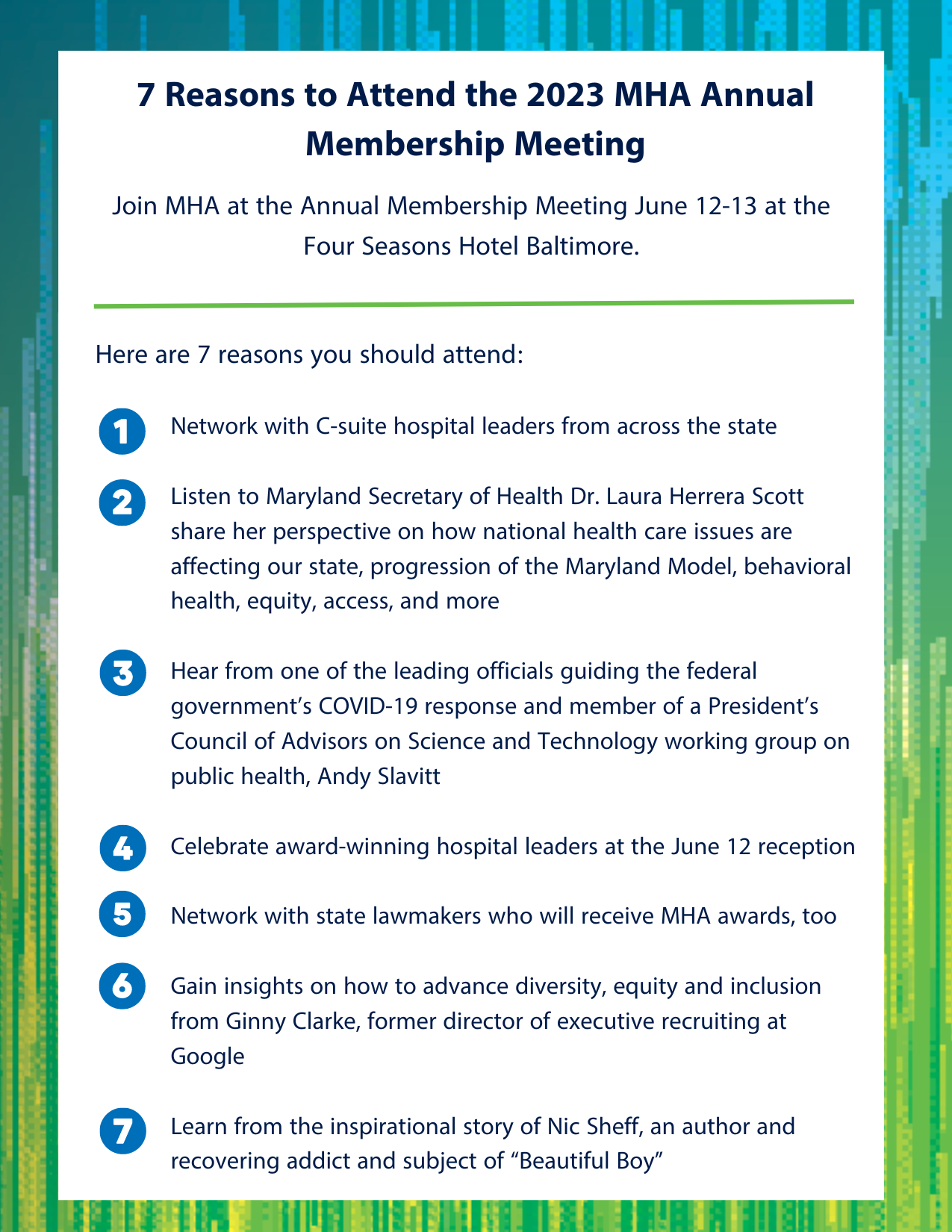 7 Reasons to Attend the 2023 MHA Annual Membership Meeting